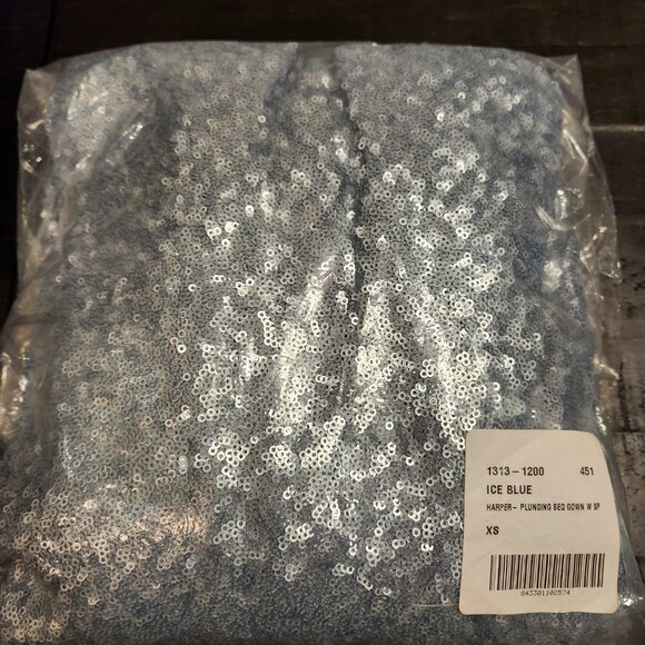 Dress the Population Ice Blue "Harper" Sequin Gown - Picture 6 of 6